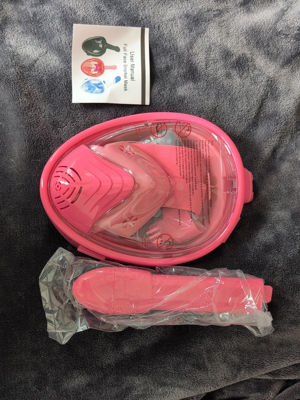 Full Face Snorkel Mask - Pink